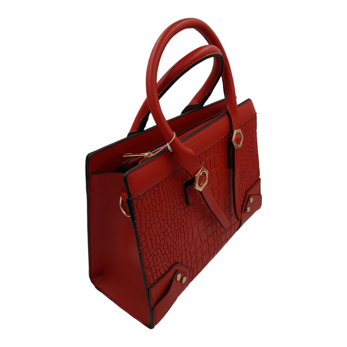 Trendy crocodile skin 2 piece bag