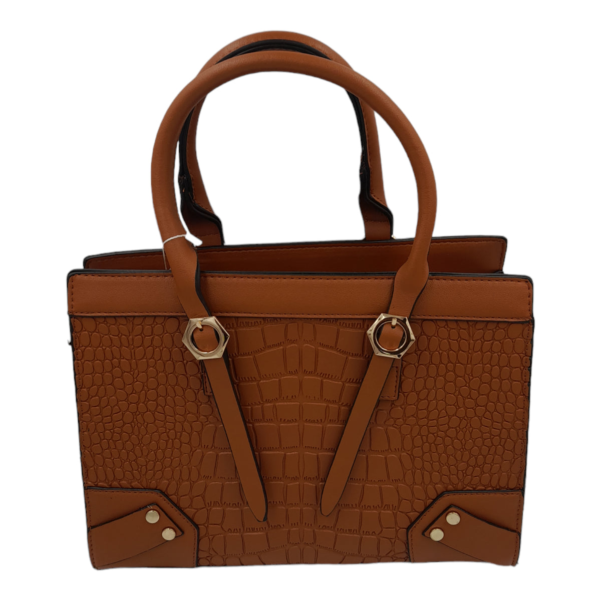 Trendy crocodile skin 2 piece bag