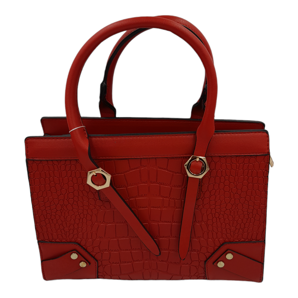 Trendy crocodile skin 2 piece bag