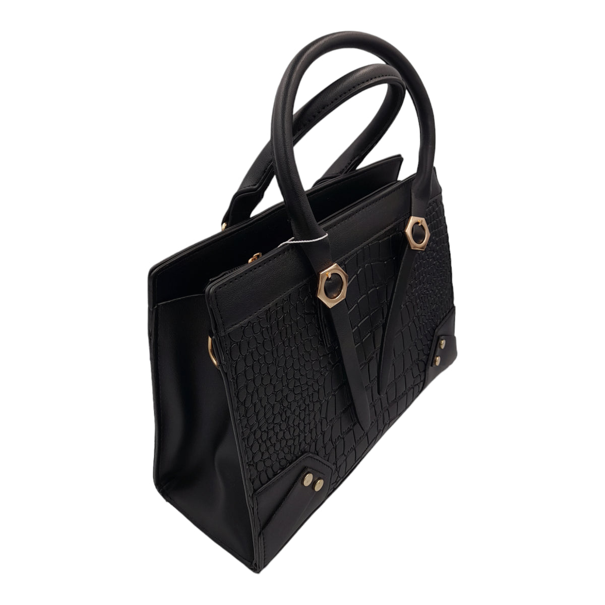 Trendy crocodile skin 2 piece bag