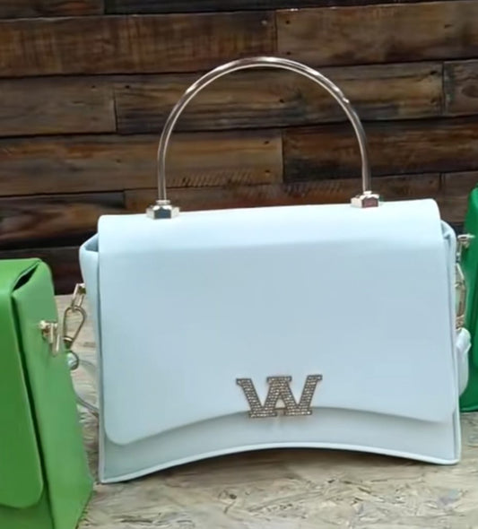 Medium leather satchel bag