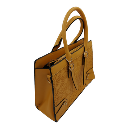 Trendy crocodile skin 2 piece bag