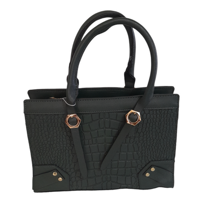 Trendy crocodile skin 2 piece bag