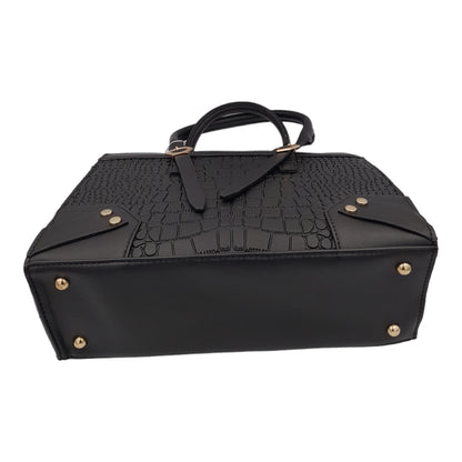 Trendy crocodile skin 2 piece bag
